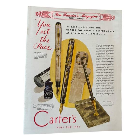 VTG Pen Fancier's Magazines (4) Oct/Nov 1986, Aug/Nov 1988 Fountain Pen Waterman - Picture 5 of 11